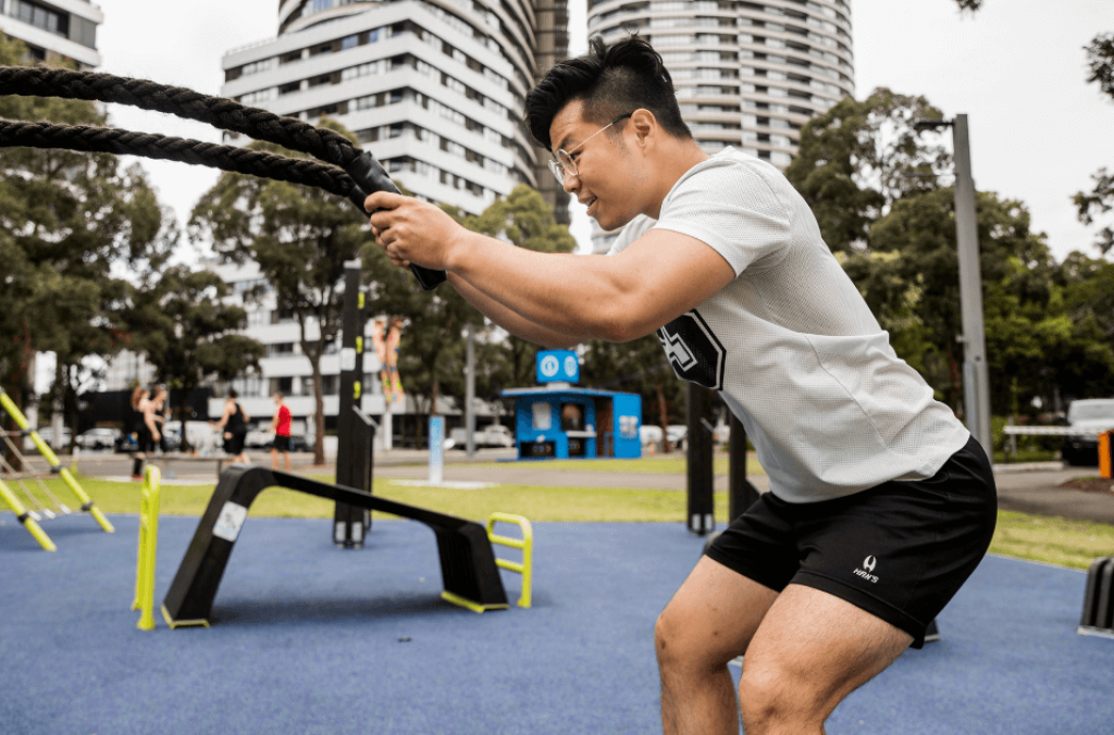 Pop-up Park Gym - ropes